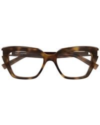 Saint Laurent - Sl 829 Geometric-Frame Glasses - Lyst