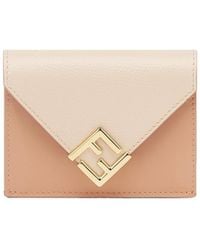 Fendi Ff Diamonds Folded Wallet in Purple | Lyst