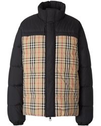 Burberry - Checked Reversible Padded Jacket - Lyst