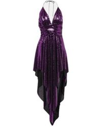 Alexandre Vauthier - Embellished Asymmetrical Midi Dress - Lyst