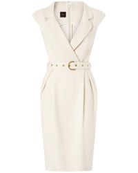 Pinko - Belt Midi Wrap Dress - Lyst