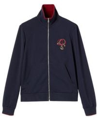Gucci - Technical Jersey Zip Jacket With Embroidery - Lyst