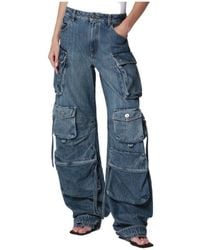 The Attico - Fern Washed Cargo Trousers - Lyst