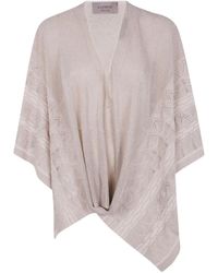 D.exterior - Draped Knit Top - Lyst