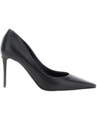 Dolce & Gabbana - Logo Plaque Pointed Toe Pumps - Lyst