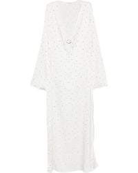 Oséree - Crystal-Embellished Ring-Detail Maxi Dress - Lyst