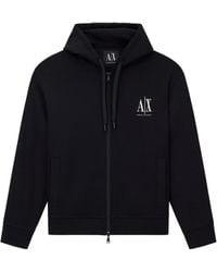 ARMANI EXCHANGE - Logo Hoodie - Lyst