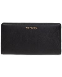 MICHAEL Michael Kors - Bryant Large Pebbled Snap-Front Wallet - Lyst