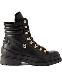 Bogner - St. Moritz 9 Shearling-Lined Leather Ankle Boots - Lyst