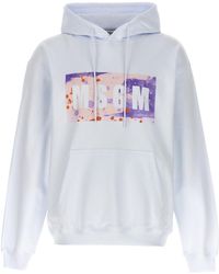 MSGM - 'Camo Season Box Logo' Hoodie - Lyst