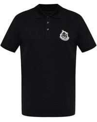 Moncler - Logo-Patch Polo Shirt - Lyst