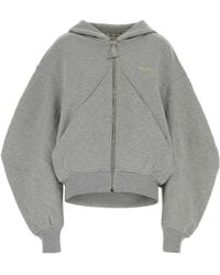The Attico - The Zip-Up Hoodie - Lyst