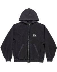 Balenciaga - Loop Sports Icon Inside-Out Hoodie Regular Fit - Lyst