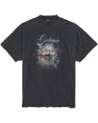 Balenciaga - Getaria Graphic Printed Oversized T-Shirt - Lyst