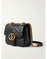Gucci - Gg Marmont Matelassé Foldover Top Shoulder Bag - Lyst