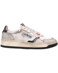 Autry - Super Vintage Medalist Lace-Up Sneakers - Lyst