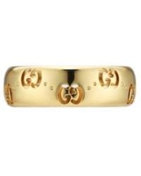 Gucci - Icon 18K Gg Thin Ring - Lyst