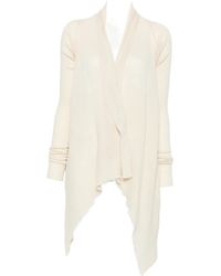 Rick Owens - Asymmetric Draped Cardigan - Lyst