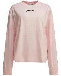 Ganni - Future Graphic Long Sleeve T-Shirt - Lyst