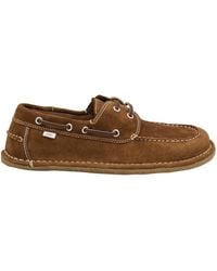 Ami Paris - Lace-Up Boat Loafers - Lyst
