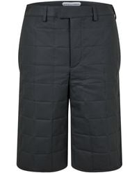 Bottega Veneta - Quilted Check Knee-Length Shorts - Lyst