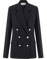 Ferragamo - Freshly Cut Wool Double-Breasted Suit Coat - Lyst