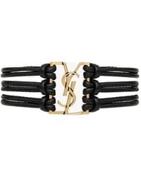 Saint Laurent - Babylone Cord Bracelet - Lyst