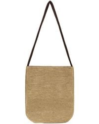 The Row - Lori Curved Raffia Shoulder Bag - Lyst