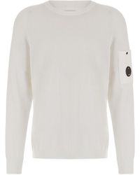 C.P. Company - Crewneck Lens Jumper - Lyst