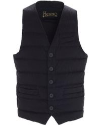 Herno - Padded Button-Up Gilet - Lyst