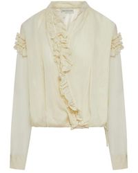 Dries Van Noten - Long Sleeve Ruffle Shirt - Lyst
