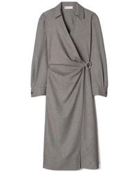 Tory Burch - Wool Wrap Dress - Lyst