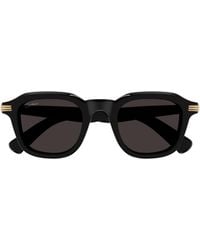 Cartier - Round Rectangle Sunglasses - Lyst