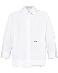 DSquared² - Logo Embroidered Long Sleeved Shirt - Lyst