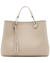 Emporio Armani - Medium Myea Logo Strap Tote Bag - Lyst
