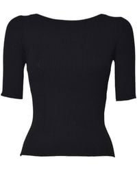 Weekend by Maxmara - Waser Boat-Neck Ribbed Jumper - Lyst