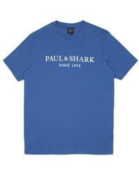 Paul & Shark - Logo Details T-Shirt - Lyst