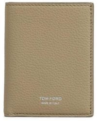 Tom Ford - Logo Printed Bi-Fold Wallet - Lyst