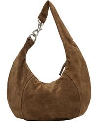 GIMAGUAS - Paneled Calfskin Suede Shoulder Bag - Lyst