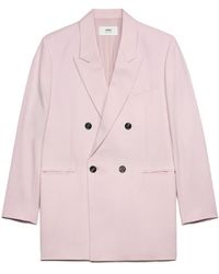 Ami Paris - Double Breasted Tailored Blazer - Lyst