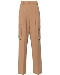 Herno - High-Waisted Cargo Tailored Trousers - Lyst