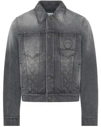Marine Serre - Moon Laser Wash Denim Jacket - Lyst