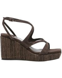 Jimmy Choo - Square-Toe High-Heeled Sandals - Lyst