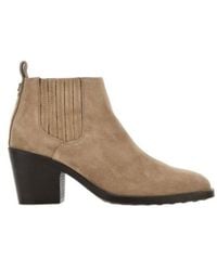 Tod's - Block Heel Ankle Boots - Lyst