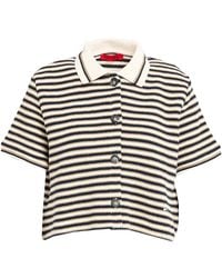 MAX&Co. - Striped Knit Top - Lyst