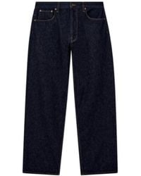 Emporio Armani - Straight-Leg Cotton Denim Jeans With A Five-Pocket Design - Lyst