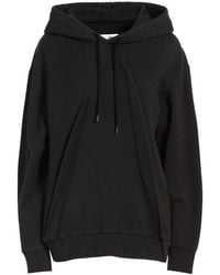 MM6 by Maison Margiela - Solid Color Hooded Sweatshirt - Lyst