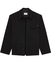 Saint Laurent - Button-Up Long-Sleeved Overshirt - Lyst
