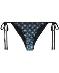 CASABLANCA - Monogram Tie Triangle Bikini Top - Lyst
