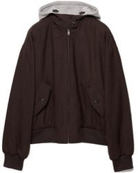 Prada - Hooded Rush Stitch Jacket - Lyst